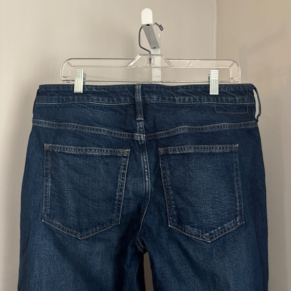 J. Crew ‘96 Low Rise Denim Trouser Wide Leg Jeans Dark Wash Women’s Size 30 tall - Picture 6 of 8